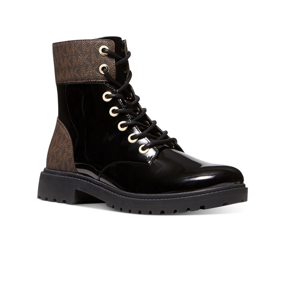 NEW: Michael Kors Alistair Bootie in Brown/Black